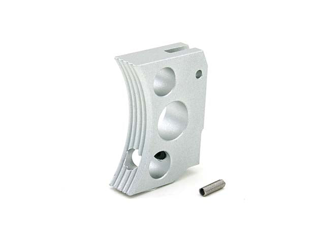 AIP Aluminum Trigger (Type E) for Marui Hi-capa (Silver/Long)