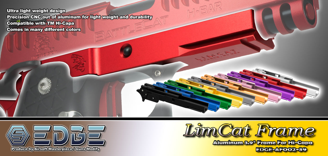 EDGE Custom “LimCat” Aluminum Frame for Hi-CAPA Red