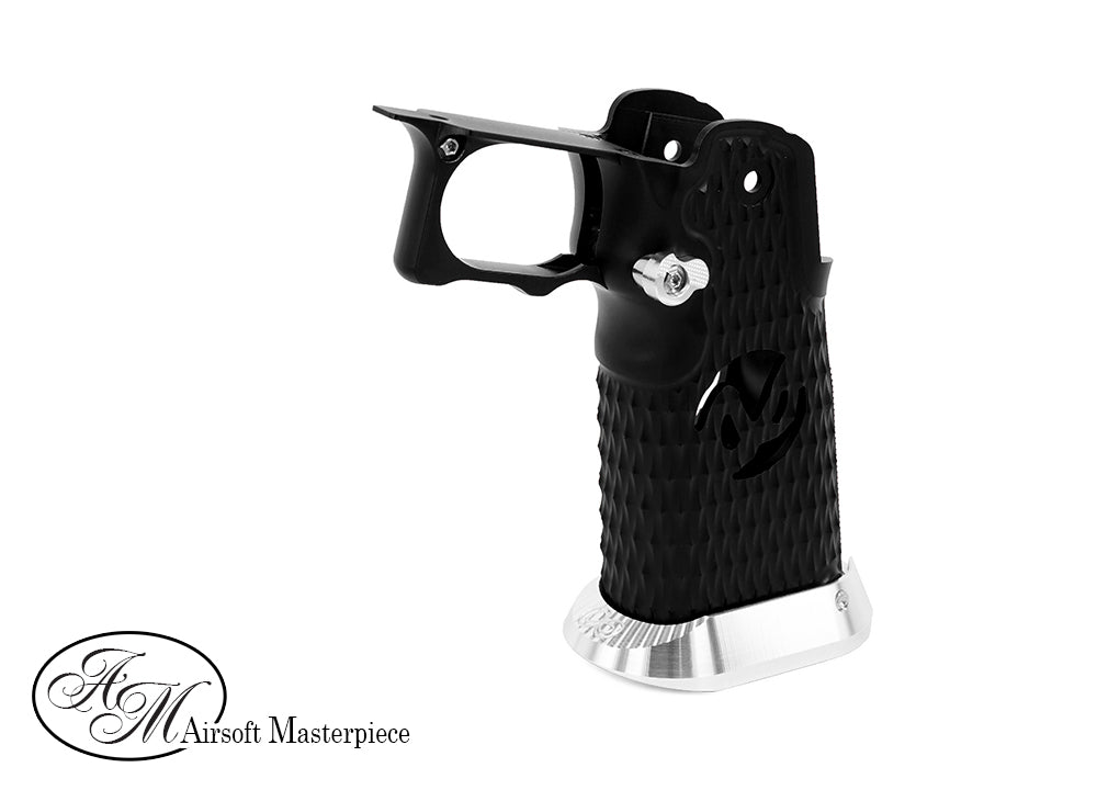 Airsoft Masterpiece Aluminum Grip for Hi-CAPA Type 8 (INFINITY HOLLOW) Black