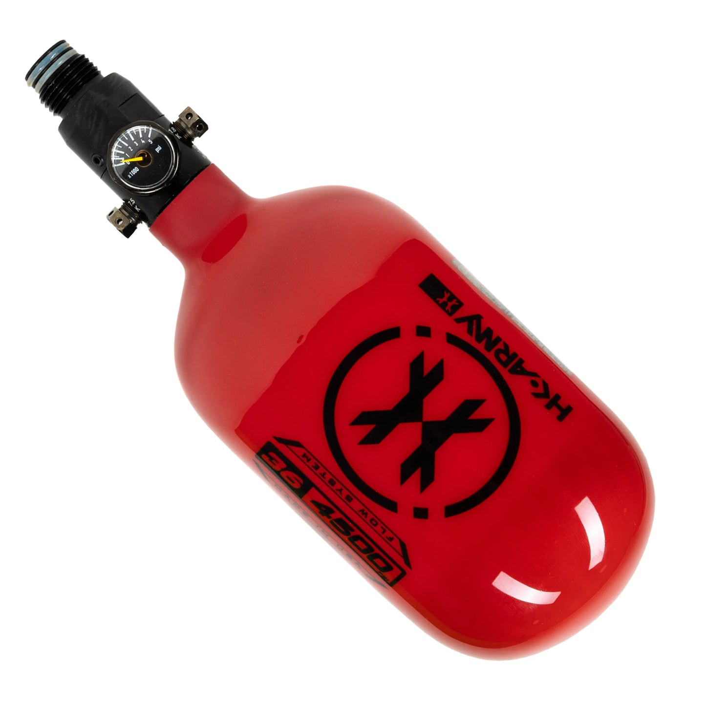 36CI / 4500PSI EXTRA LITE CARBON FIBER TANK - STANDARD REG - RED