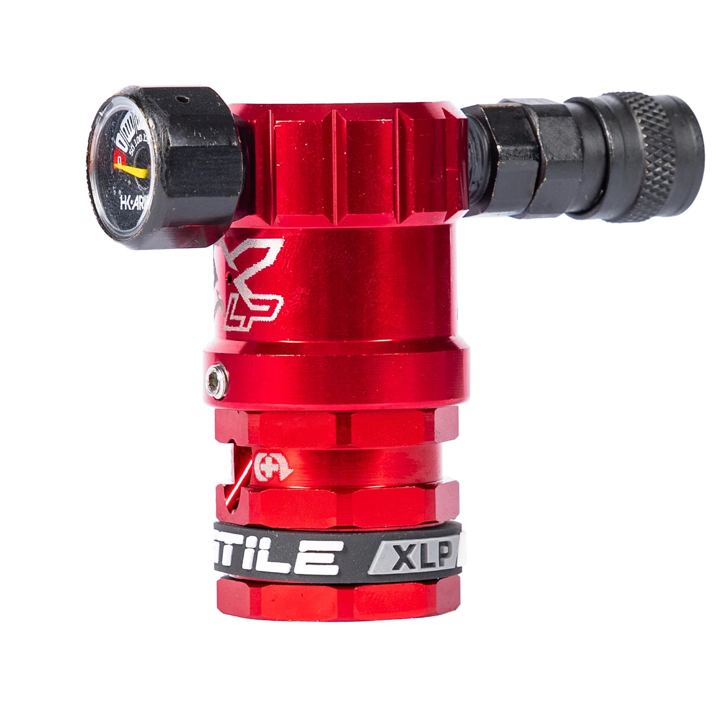 Hostile® XLP Regulator - Side Port Quick-Disconnect - Red