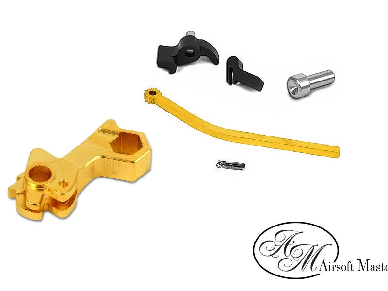 Airsoft Masterpiece Stainless Steel Hammer for Hi-CAPA - S Style Hex (Gold)