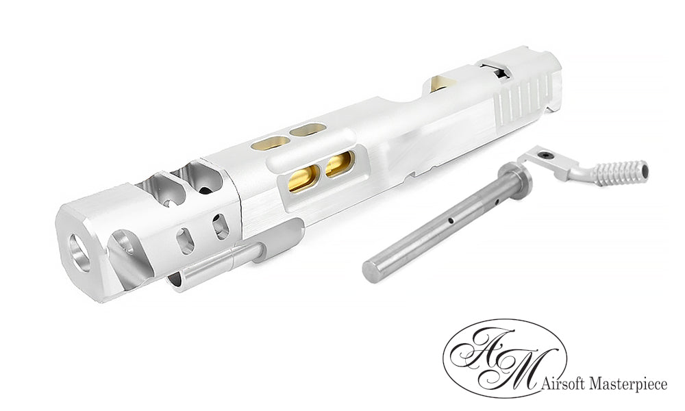 Airsoft Masterpiece 6″ DVC STEEL Open Slide for Hi-CAPA/1911 Silver