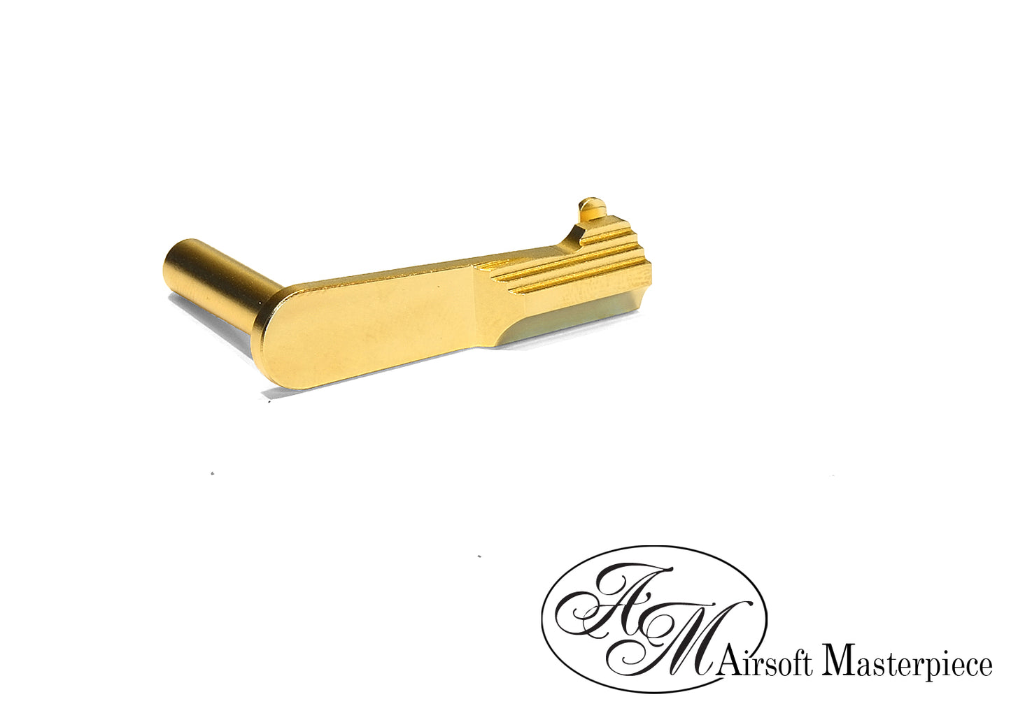 Airsoft Masterpiece CNC Steel Slide Stop - Type 2 SV (Gold)