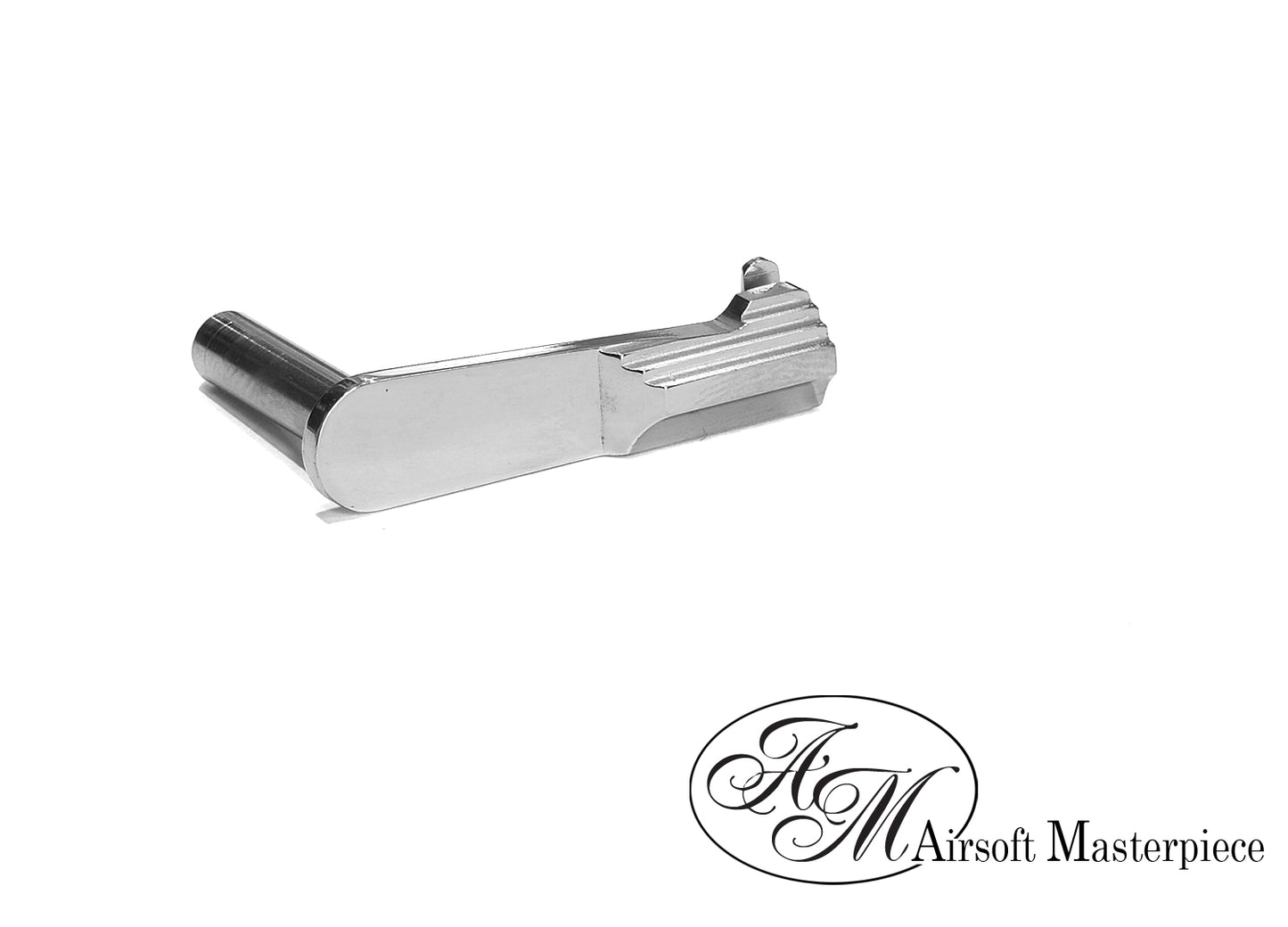 Airsoft Masterpiece CNC Steel Slide Stop - Type 2 SV (Silver)