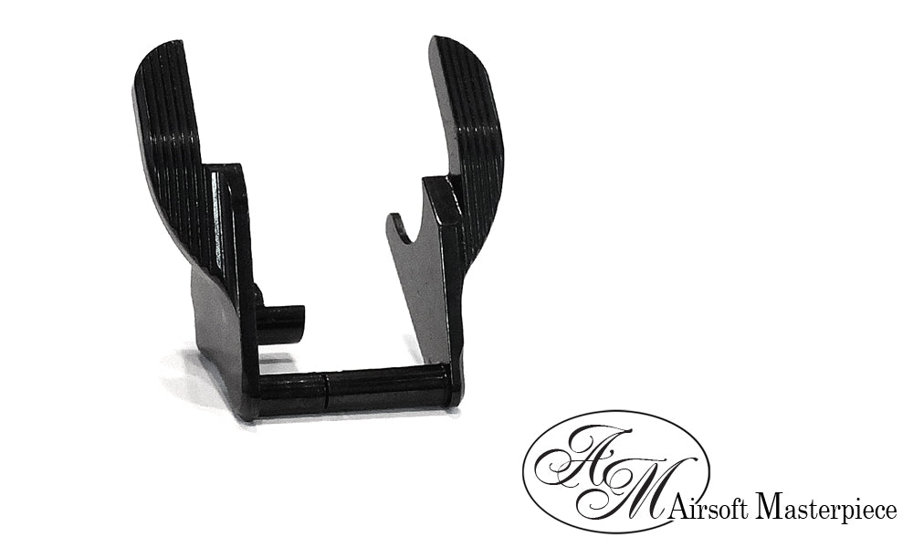 Airsoft Masterpiece Steel Thumb Safeties – S Style (Matt Black)