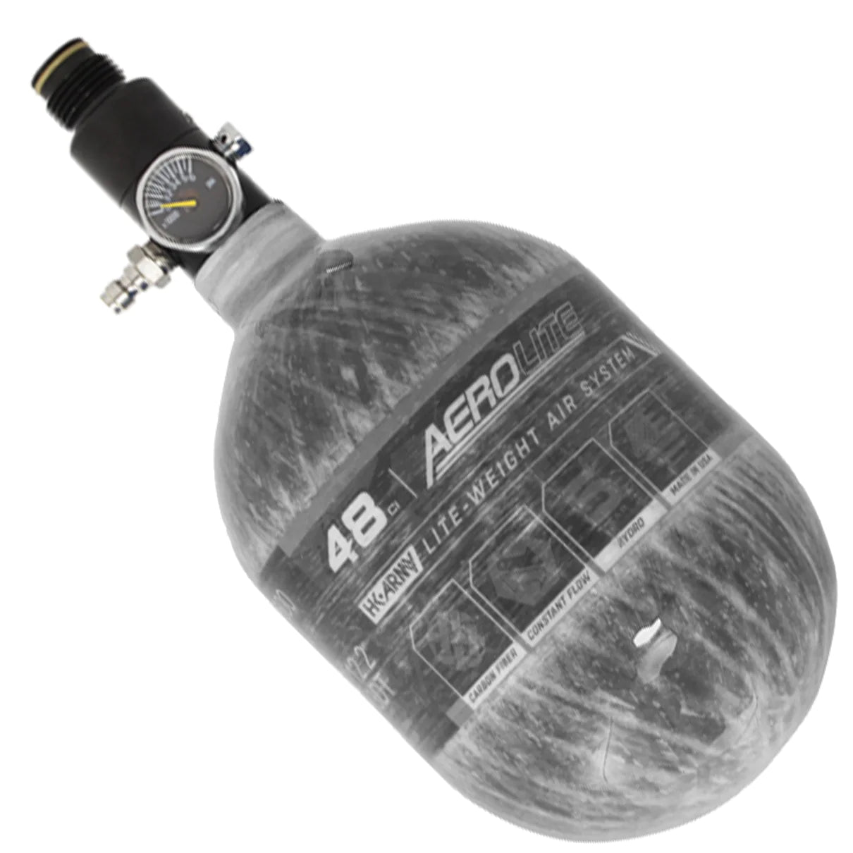 AEROLITE CARBON FIBER TANK - 48CI / 4500PSI - CLEAR