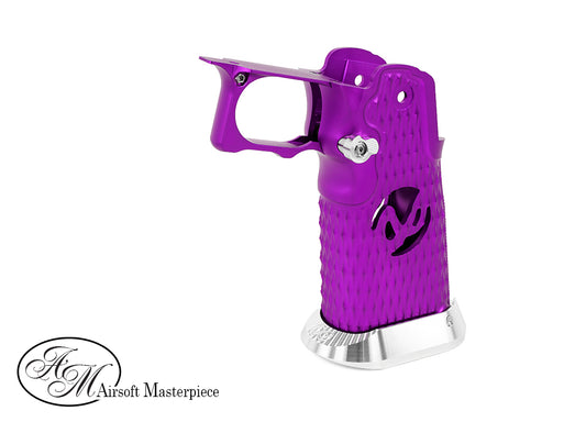 Airsoft Masterpiece Aluminum Grip for Hi-CAPA Type 8 (INFINITY HOLLOW) Purple