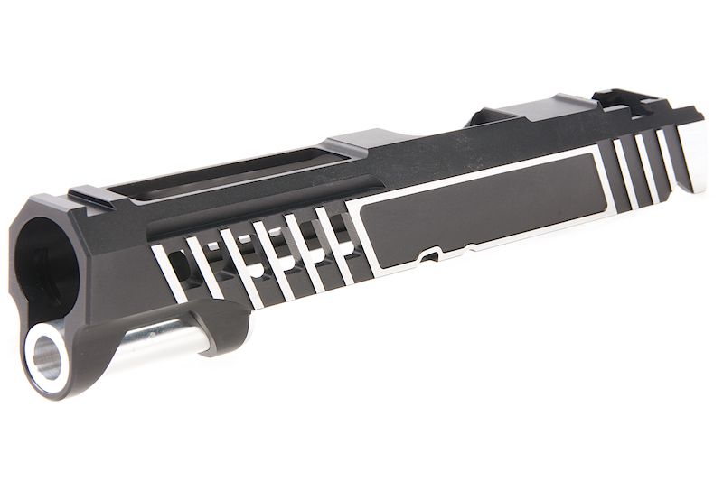 Gunsmith Bros Desigh Super Light Single Slide For Tokyo Marui Hi Capa GBB Series Black - 2 Tone