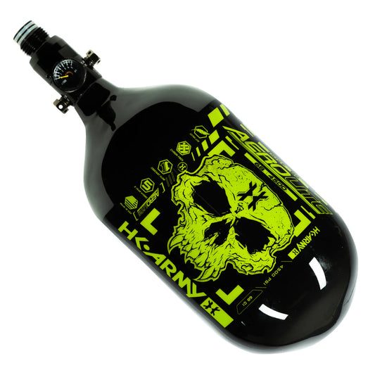 DOOM - EXTRA LITE CARBON FIBER TANK - STANDARD REG - 68CI / 4500PSI - BLACK/NEON GREEN