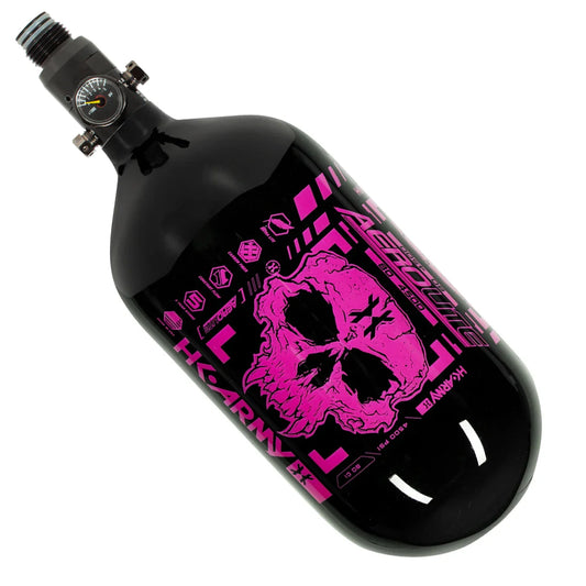 DOOM - EXTRA LITE CARBON FIBER TANK - STANDARD REG - 68CI / 4500PSI - BLACK/ NEON PINK