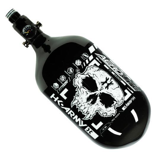 DOOM - EXTRA LITE CARBON FIBER TANK - STANDARD REG - 68CI / 4500PSI -BLACK/WHITE