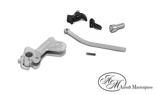Airsoft Masterpiece CNC Steel Hammer & Sear Set for Marui Hi-CAPA (LIMCAT Competition) (Silver)