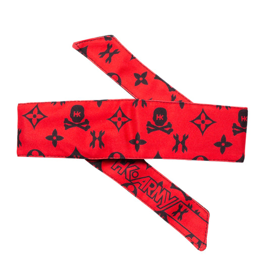 MONOGRAM RED/BLACK - HEADBAND
