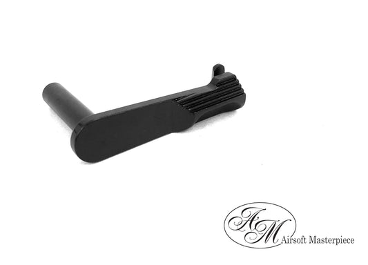Airsoft Masterpiece CNC Steel Slide Stop – S Costa Style (Matt Black)