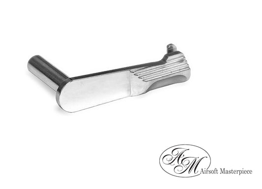Airsoft Masterpiece CNC Steel Slide Stop – S Costa Style (Silver)