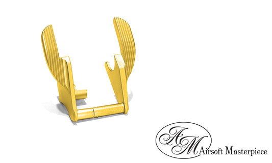 Airsoft Masterpiece Steel Thumb Safeties – S Style (Gold)