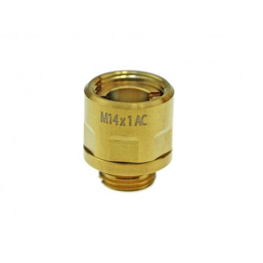 CowCow Technology A01 Gold Stainless Steel Silencer Adapter (11MM CW to 14MM CCW)