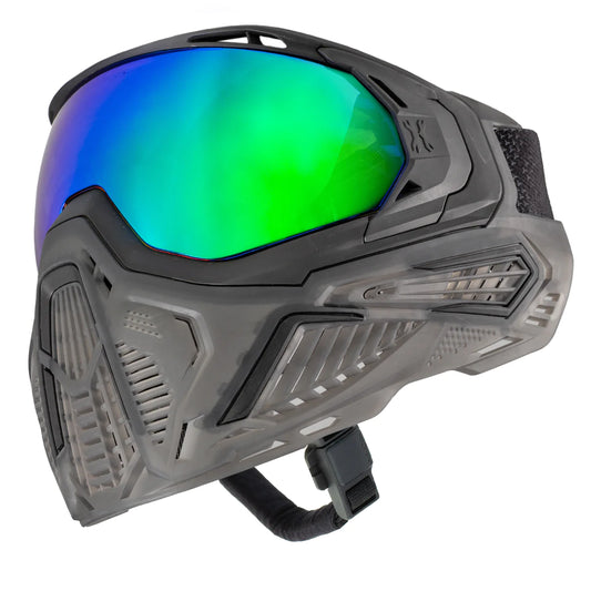SLR GOGGLE - ODYSSEY (BLACK/BLACK/SMOKE) AURORA GREEN LENS