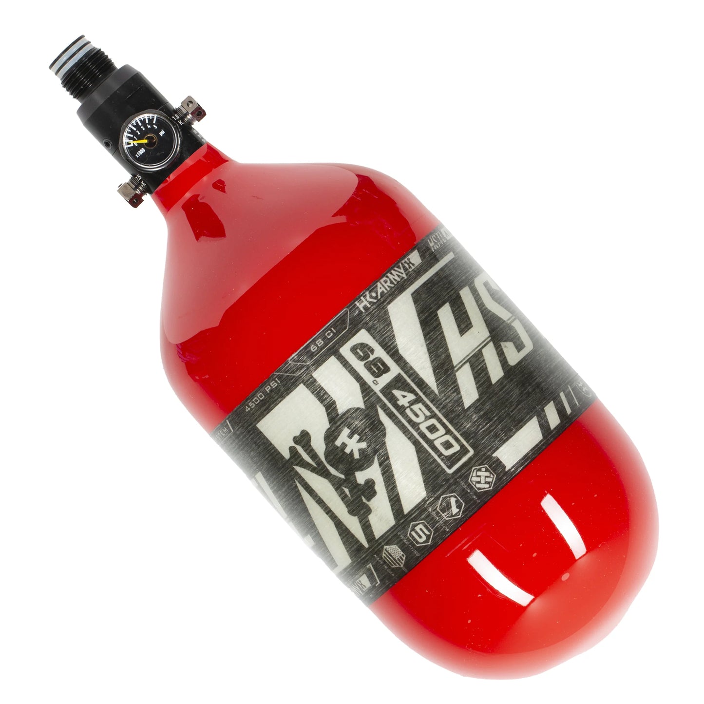 HSTL - CARBON FIBER TANK - STANDARD REG - 68CI / 4500PSI - RED