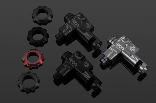 EON Hop-Up Chamber Titanium housing + Red rotary dial
